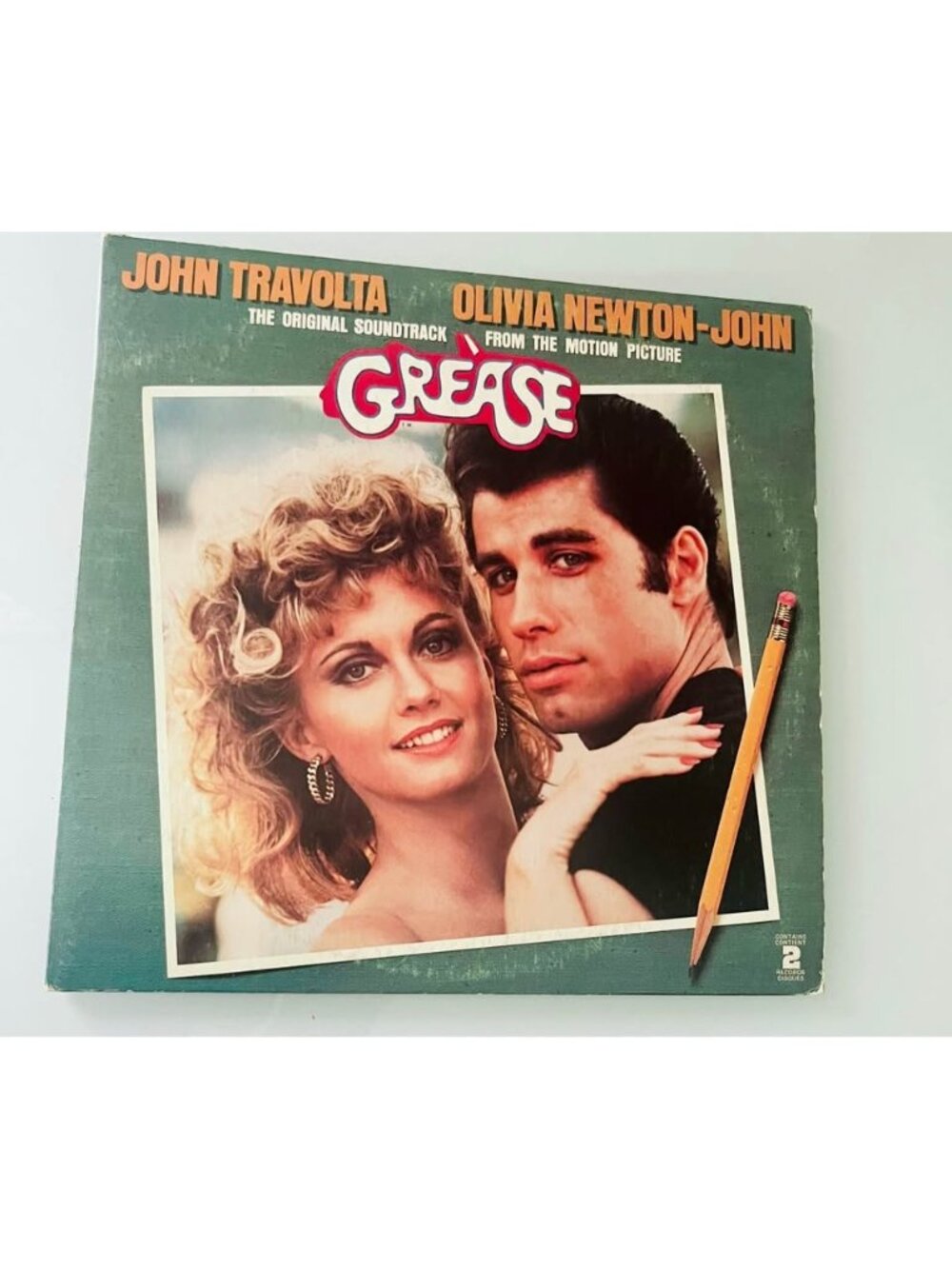 Vintage 70s Grease Movie Vinyl Record / Double LP